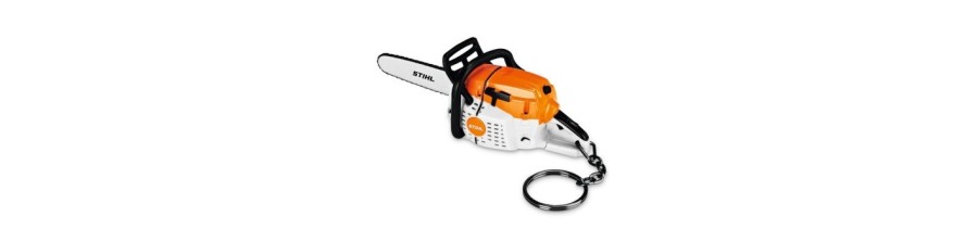 Goodies Stihl : porte-clés, tee-shirt, décapsuleur, parapluie, tasse